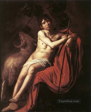st john in the forest Painting - St John the Baptist3 Caravaggio nude